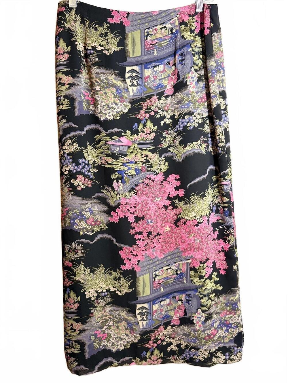 Vintage Clio Chinoiserie Skirt 10